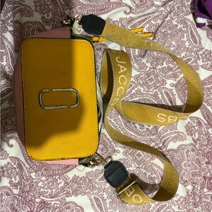 Yellow and Pink Crossbody Bag